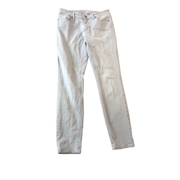 LOFT Denim - Ann Taylor LOFT Women's Light Grey Mid Rise Skinny Jeans Size 6
